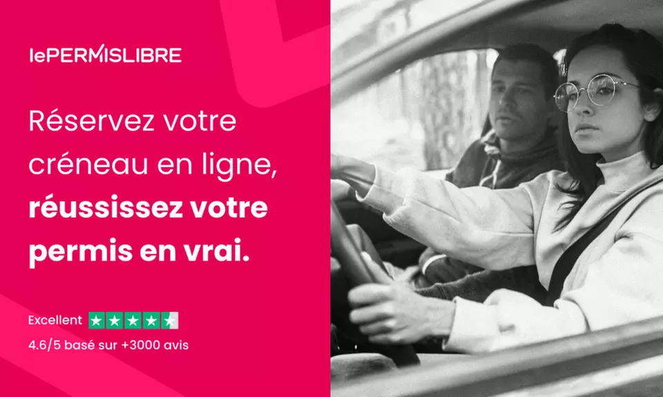 Pack permis avec code et heure de conduite avec Le Permis Libre