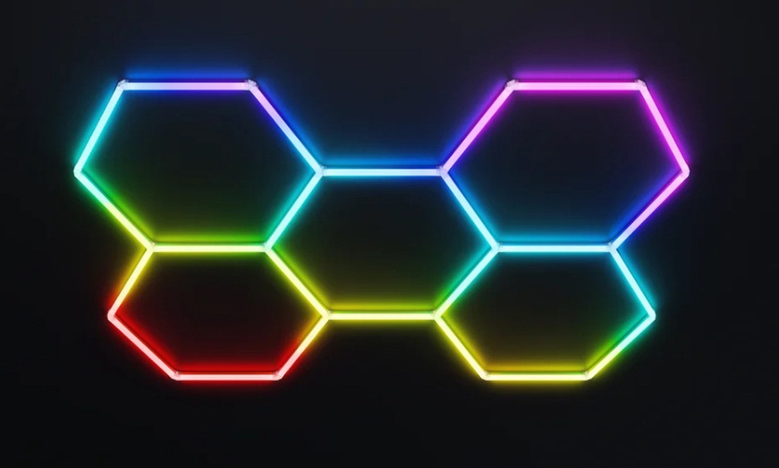 LED Lights: Brighten Your Home with 5 or 15 Sets of RGB Hexagon/Honeycomb Lights (Up to 58% Off)