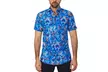 Suslo Couture Men's Slim-Fit Spring Floral Short-Sleeve Button-Down Shirt - Image 6