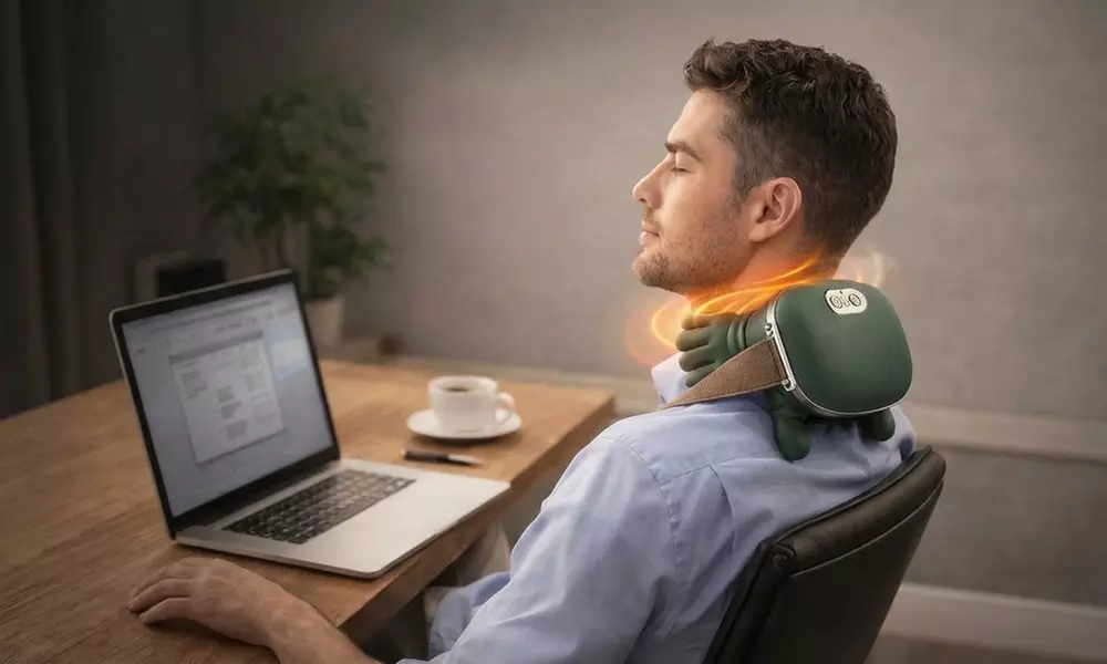 Herzberg Shiatsu-Massagerät für Nacken und Schultern