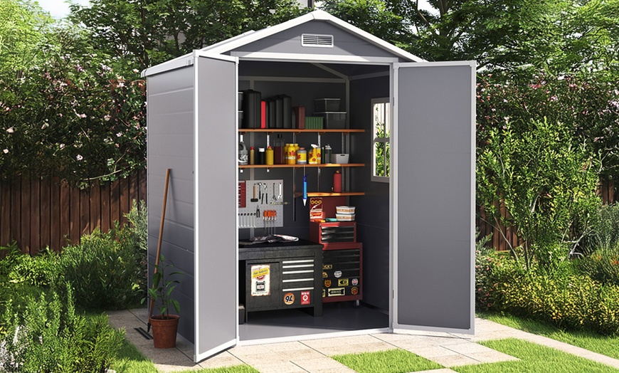 Image 13: Outdoor Garden PP Plastic Storage Shed