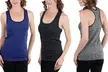 Women's Space Dye Racer Tank Top Set (3-Pack) - Second Medium