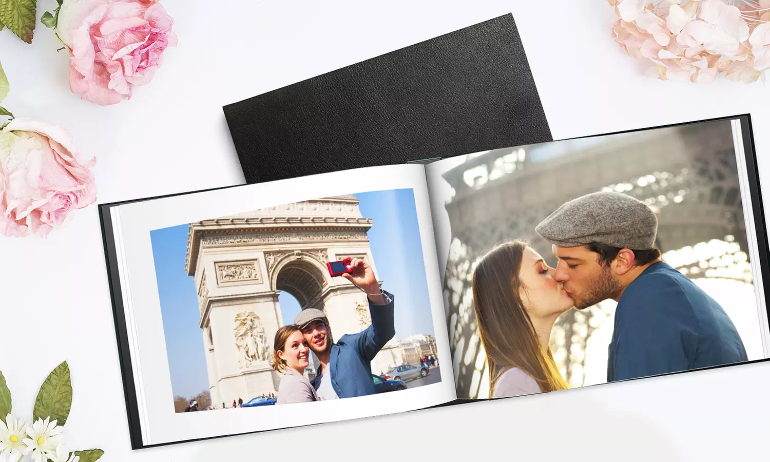 Livre photo en cuir personnalisable