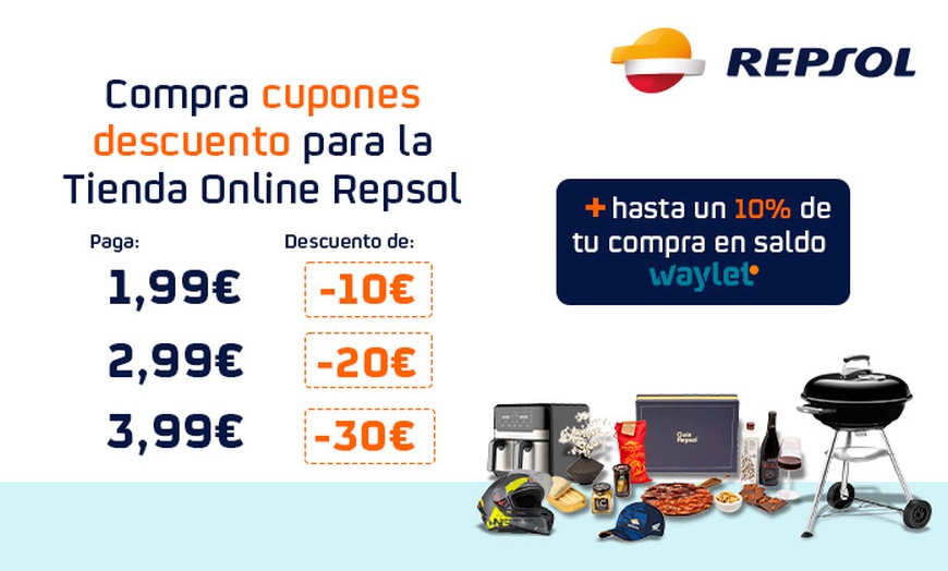 Image 1: Descuento de hasta 30 € para la Tienda Online Repsol