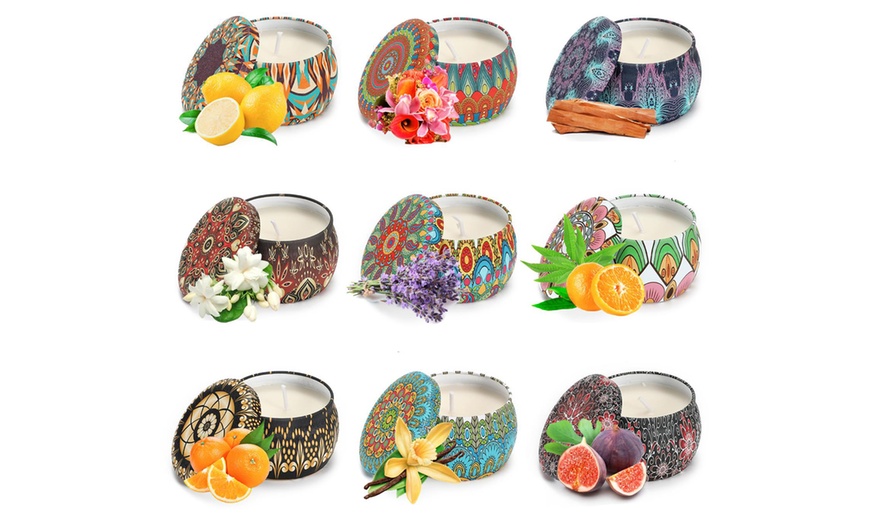 Image 20: Aroma Therapy Scented Candle Gift Set