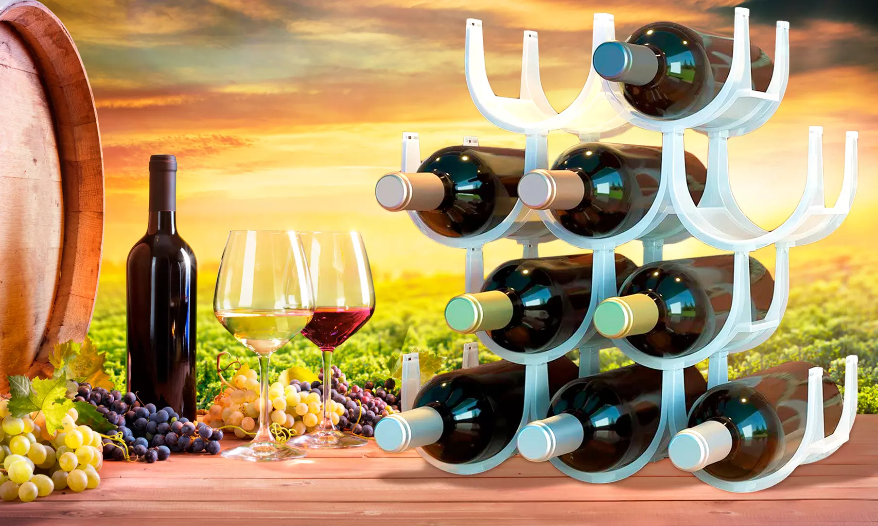 1 ou 2 porte-bouteilles de 10 bouteilles, quantité au choix - Primary Image