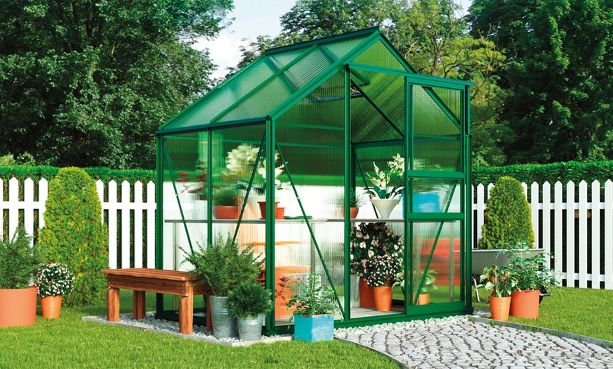 Image 1: Garden Grow Aluminium Frame Greenhouse