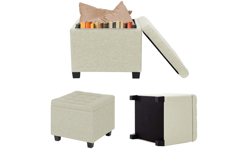 Image 15: Pouf avec espace de rangement