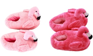 Flamingo Plush Slippers