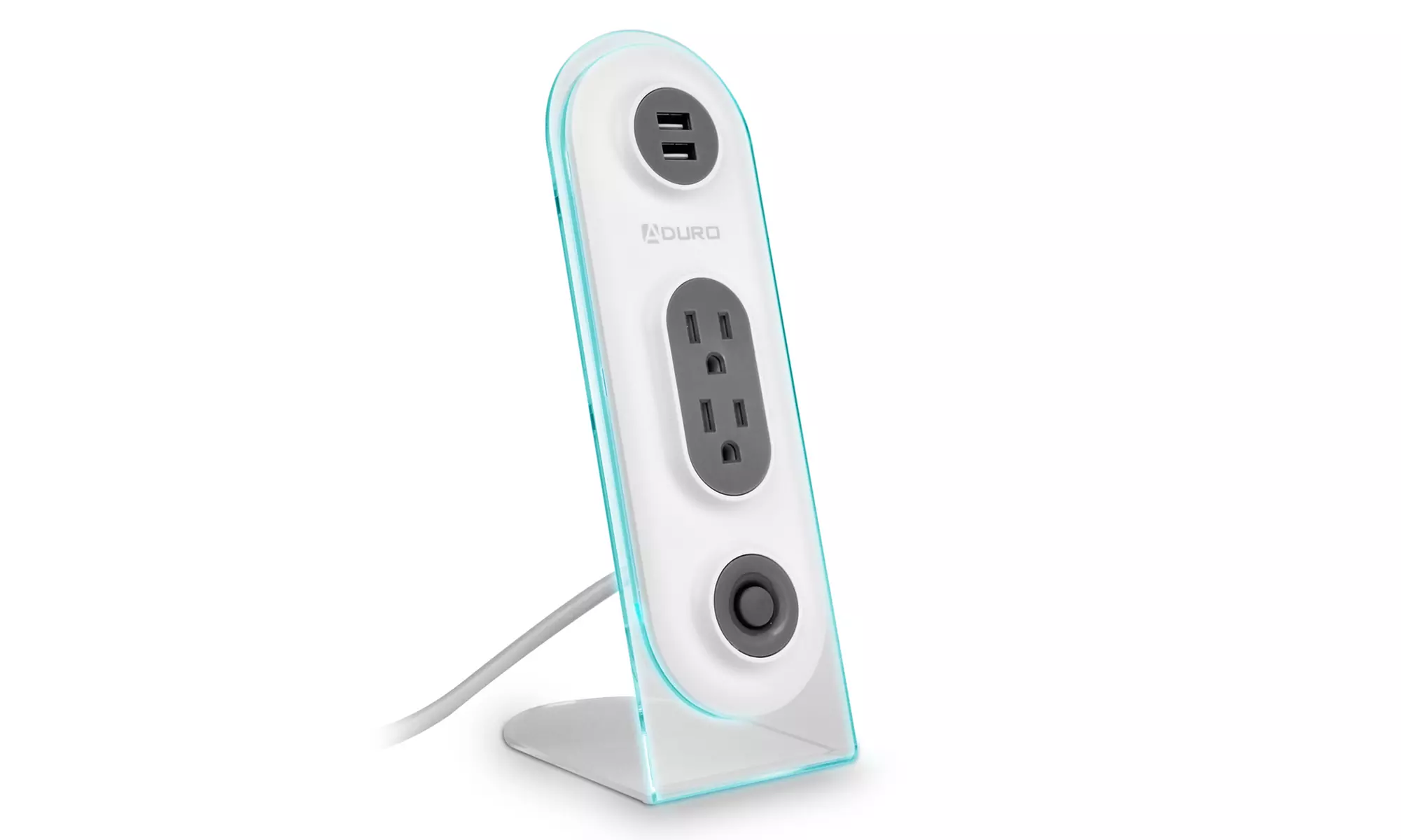 Aduro Surge Protector Duo with Dual USB and Dual Charging Station - Image 3