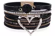 One or Two Heart-Pendant Wrap Bracelets - Second Medium