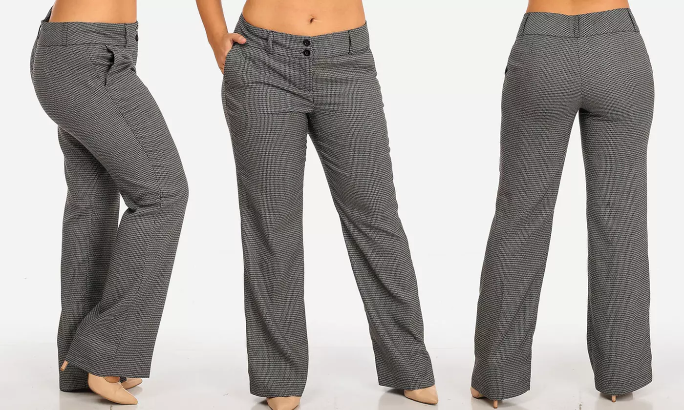 Women's High-Waist Dress Pants. Plus Sizes Available (Size 3X) - Primary Image