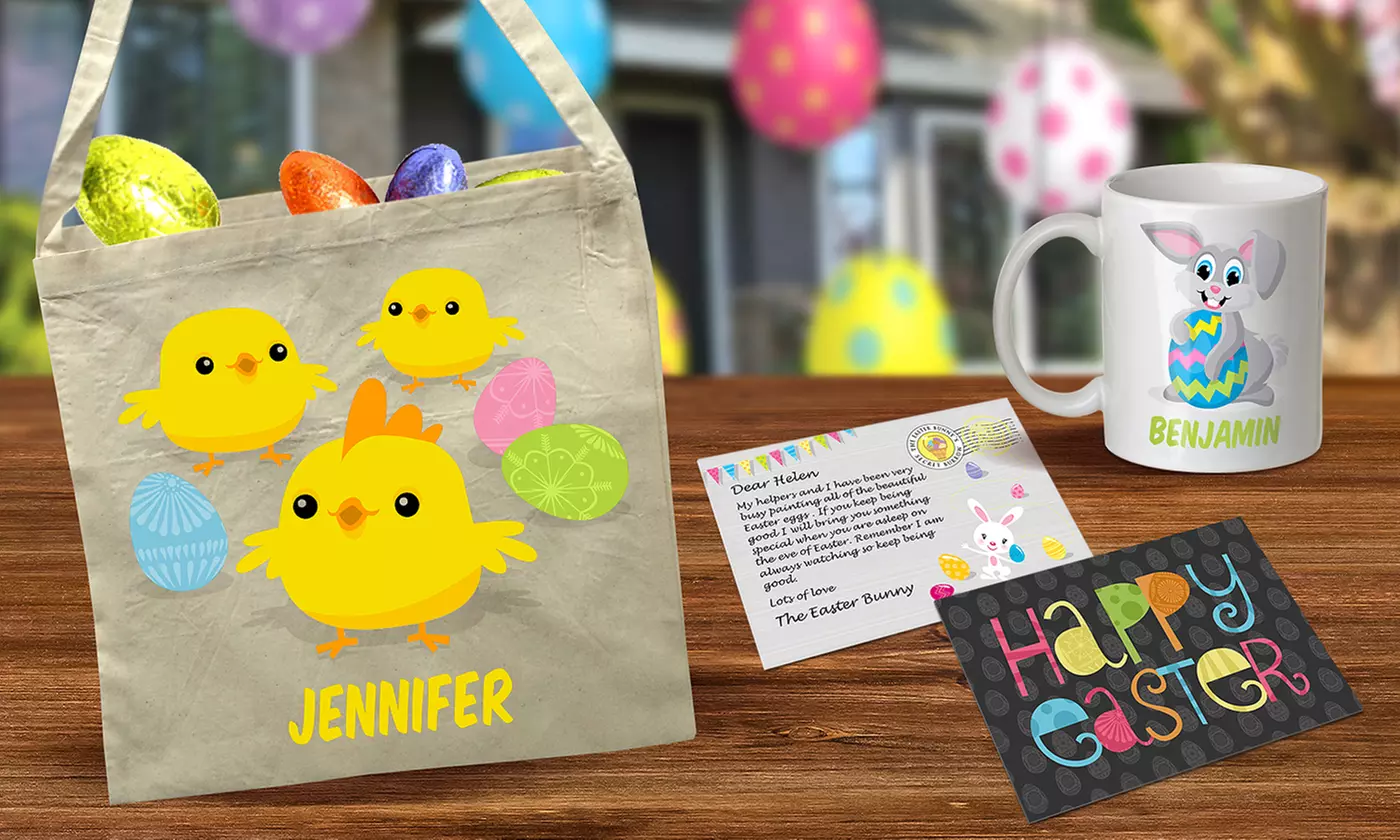 Custom Easter Mug, Tote Bag, and/or Postcard from Dinkleboo - Primary Image