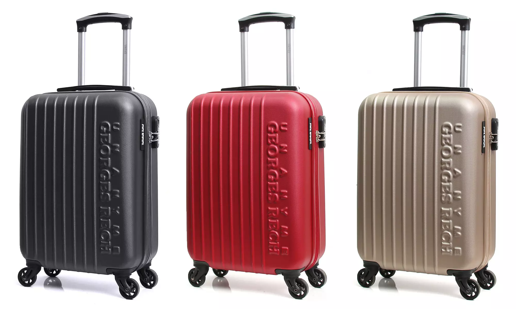 Reisekoffer Aubagne aus ABS-Kunststoff mit 4 multidirektionalen, geräuscharmen Rollen in der Farbe nach Wahl - Primary Image