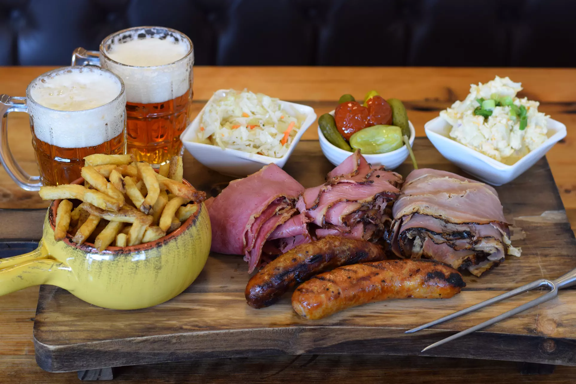 C$49.20 for Deluxe Platter with Sausages and Two Half Pints of Craft Beer at The Corned Beef House (C$61.50 Value) - Primary Image