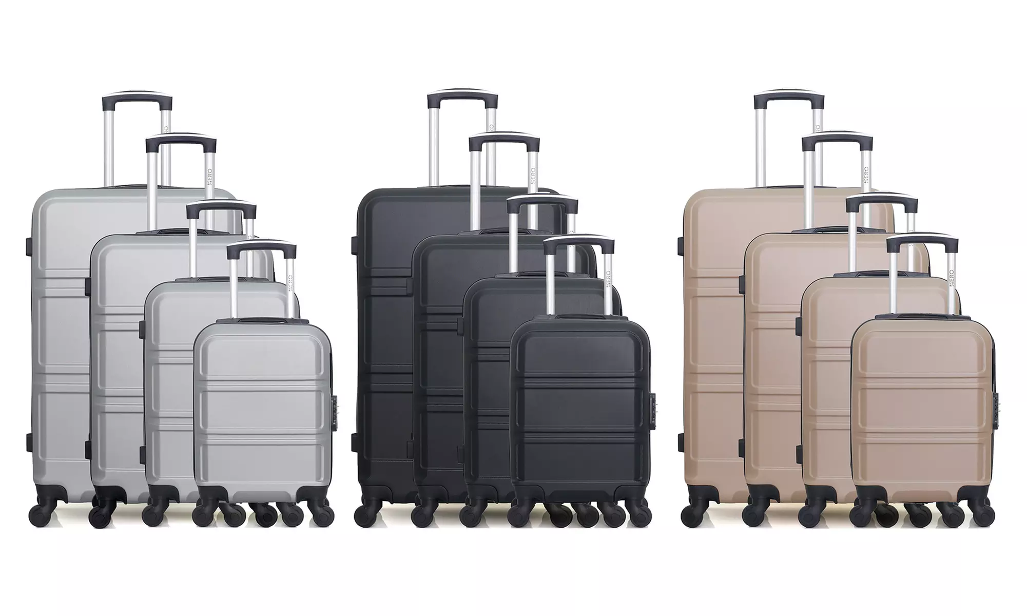 Lot de 4 valises "Utah" de Hero, coloris au choix et livraison offerte - Primary Image