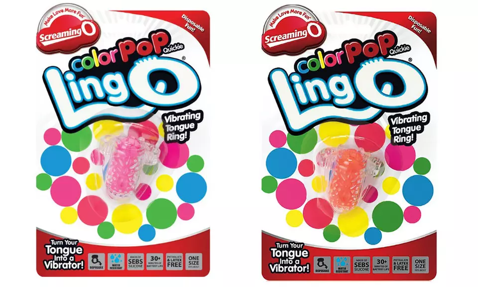 Screaming O ColorPop Quickie LingO Vibrating Tongue Ring - Primary Image