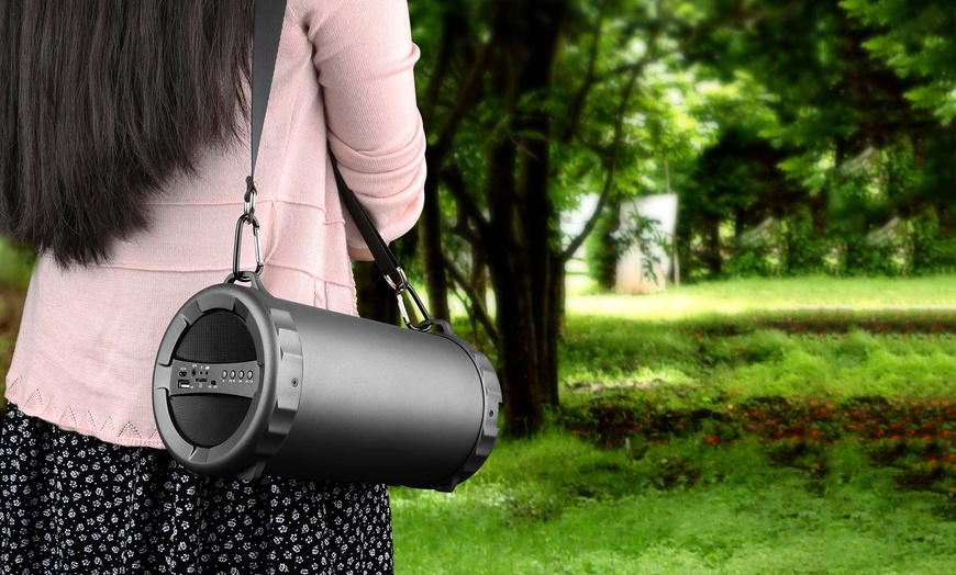 Kocaso Hi-Fi Portable Bluetooth Barrel Speaker | Groupon