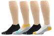 Dr. Motion Men's Low Cut Cushioned Compression Ankle Socks (4 Pairs) - Second Medium