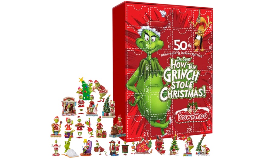 Image 3: Calendrier de l'Avent 24 jours inspiré du Grinch