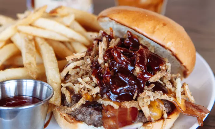 Sandwiches, Breakfast, Burgers, and Barbecue at The Haymaker Restaurant Co. (45% Off). Two Options Available. - Primary Image