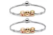 1 ou 2 bracelets composés de 3, 5 ou 10 breloques émojis - Second Medium