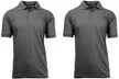 Galaxy By Harvic Men's Short-Sleeve Pique Uniform Polos (2-Pack). Extended Sizes Available. - Second Medium