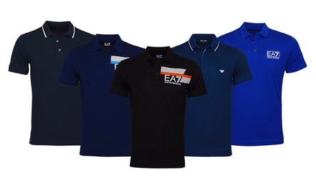 Polo pour homme de la marque Emporio Armani à manches courtes en coton