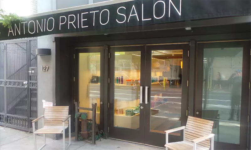 Blowout, Haircut, Single Process Color, Partial Highlights, Half Head Balayage at Antonio Prieto (Up to 48% Off) - Primary Image