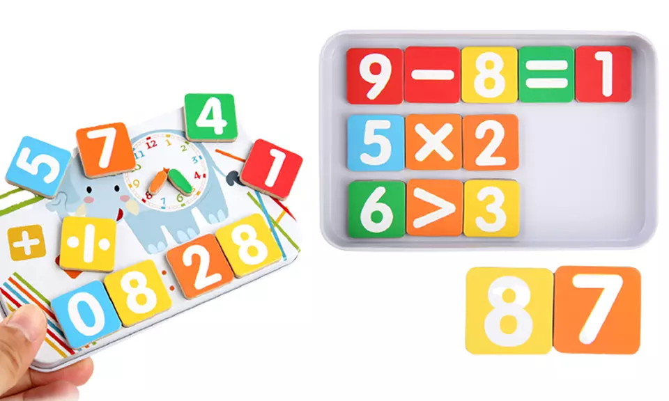 One or Two Kids' 85-Piece Magnetic Mathematics Educational Toys