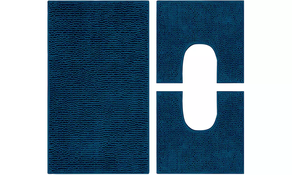 Set 3 pezzi tappeto da bagno