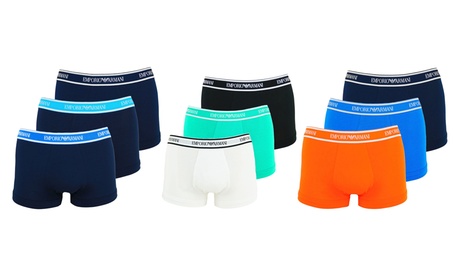 Set di 3 pezzi intimo da uomo Emporio Armani, disponibili in 2 colori e 3 taglie