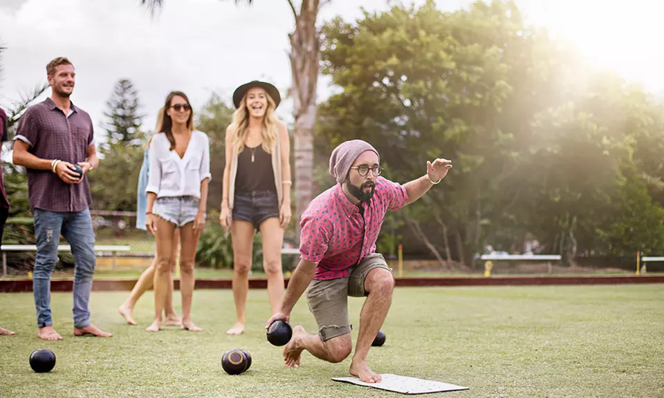 $29 for 2-Hour Barefoot Bowls Session + Drinks for Up to Eight People at Osbourne Park Bowling Club (Up to $136 Value) - Primary Image