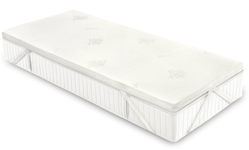 Image 2: 1 o 2 topper bed memory foam