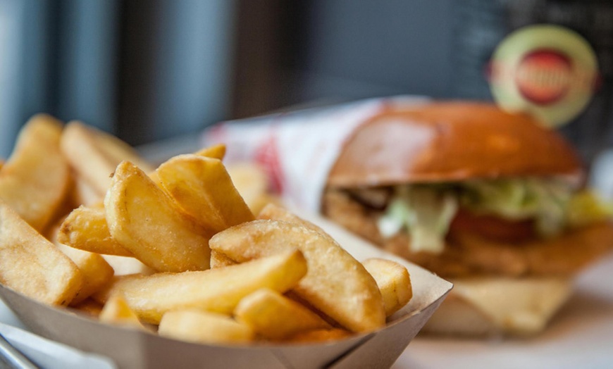 Image 14: Burger, Side and Bottomless Drink