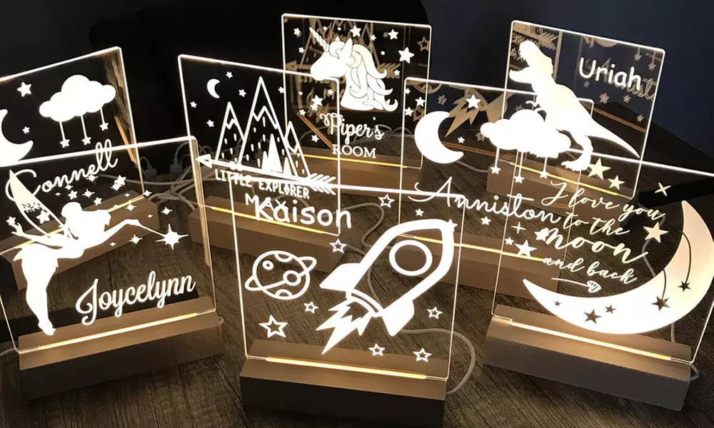 One Personalized Night Lamp for Kids from Justyling (80% Off) - Primary Image