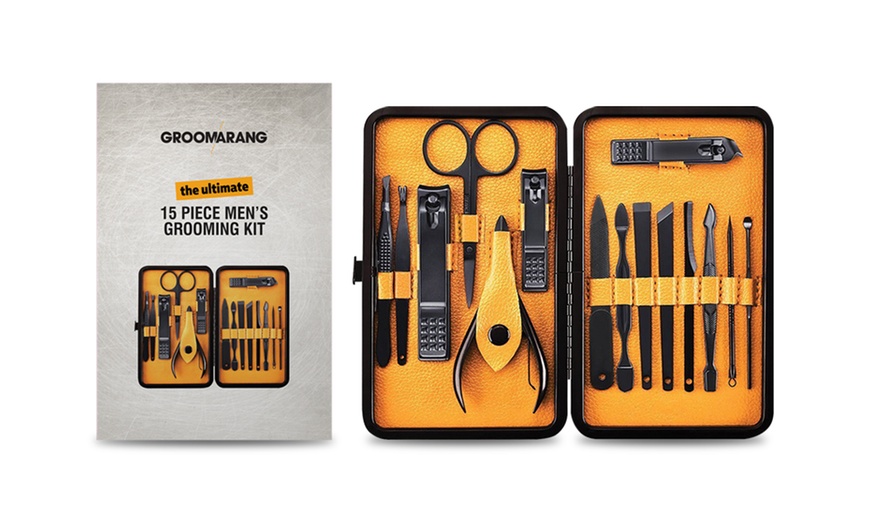 Image 2: 15-Piece Men's Grooming Kit