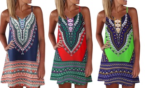 Bohemian Print Summer Dress