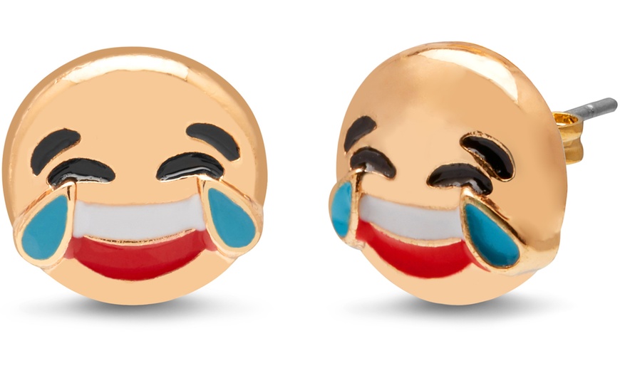 Image 8: OMG Jewel emoji Earrings Set