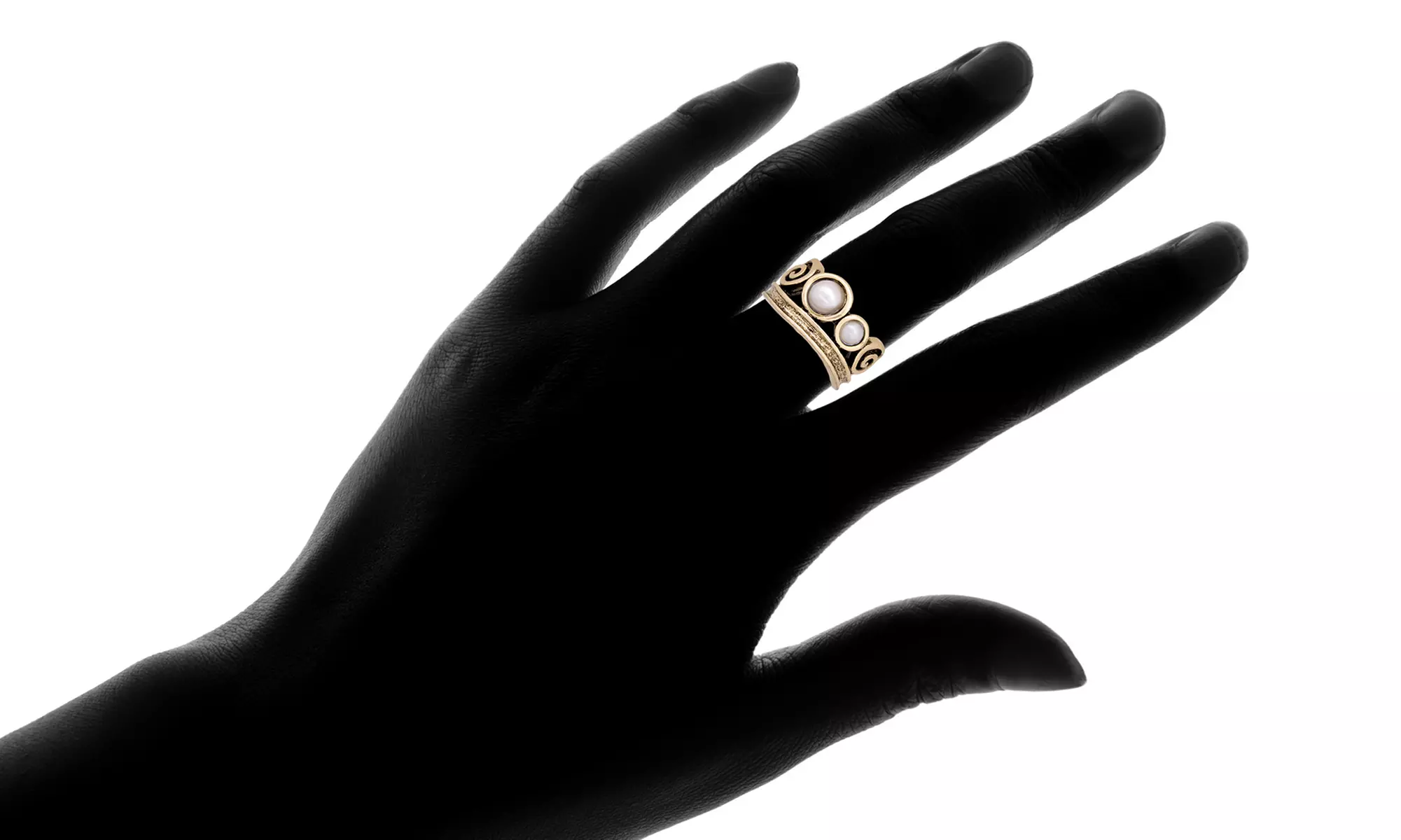 Freshwater Pearl Tiara Ring - Second Medium