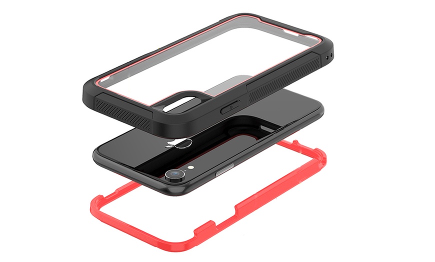 Image 2: Clear Shockproof Case for iPhone