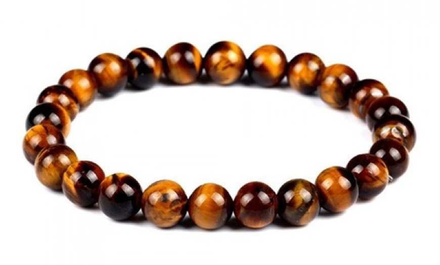 Image 2: Men's Natural Stone Bracelet