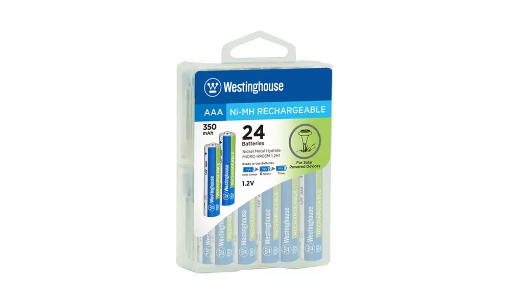 Westinghouse AA or AAA Ni-Mh Rechargeable Batteries (24-Pack) - Second Medium