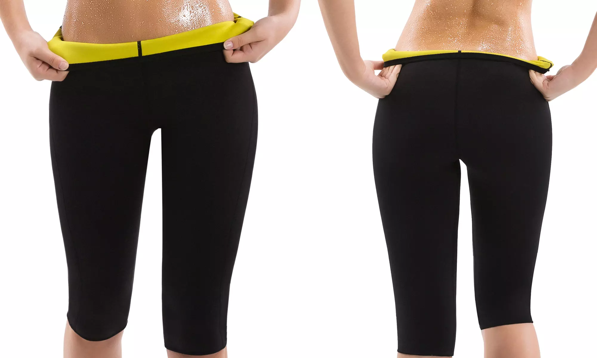 Women's Tummy-Control Hot Capri Pants. Plus Sizes Available. - Second Medium