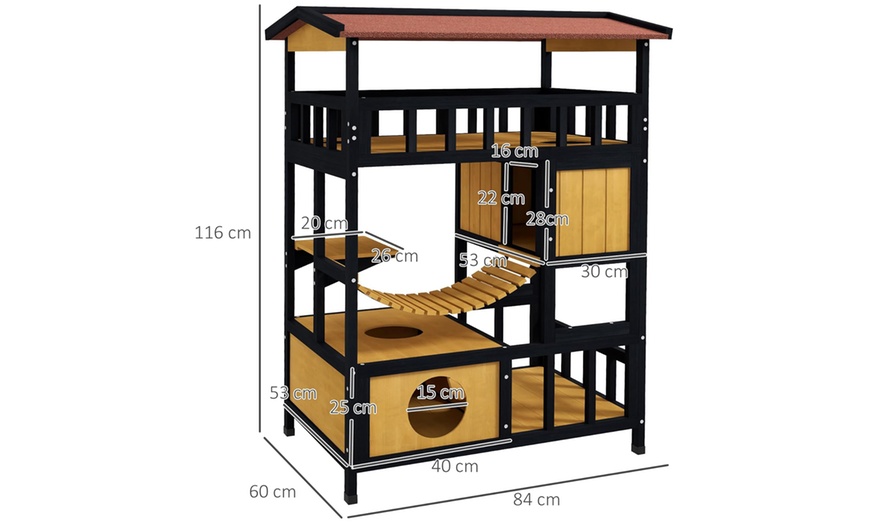 Image 13: PawHut Outdoor Cat Shelter