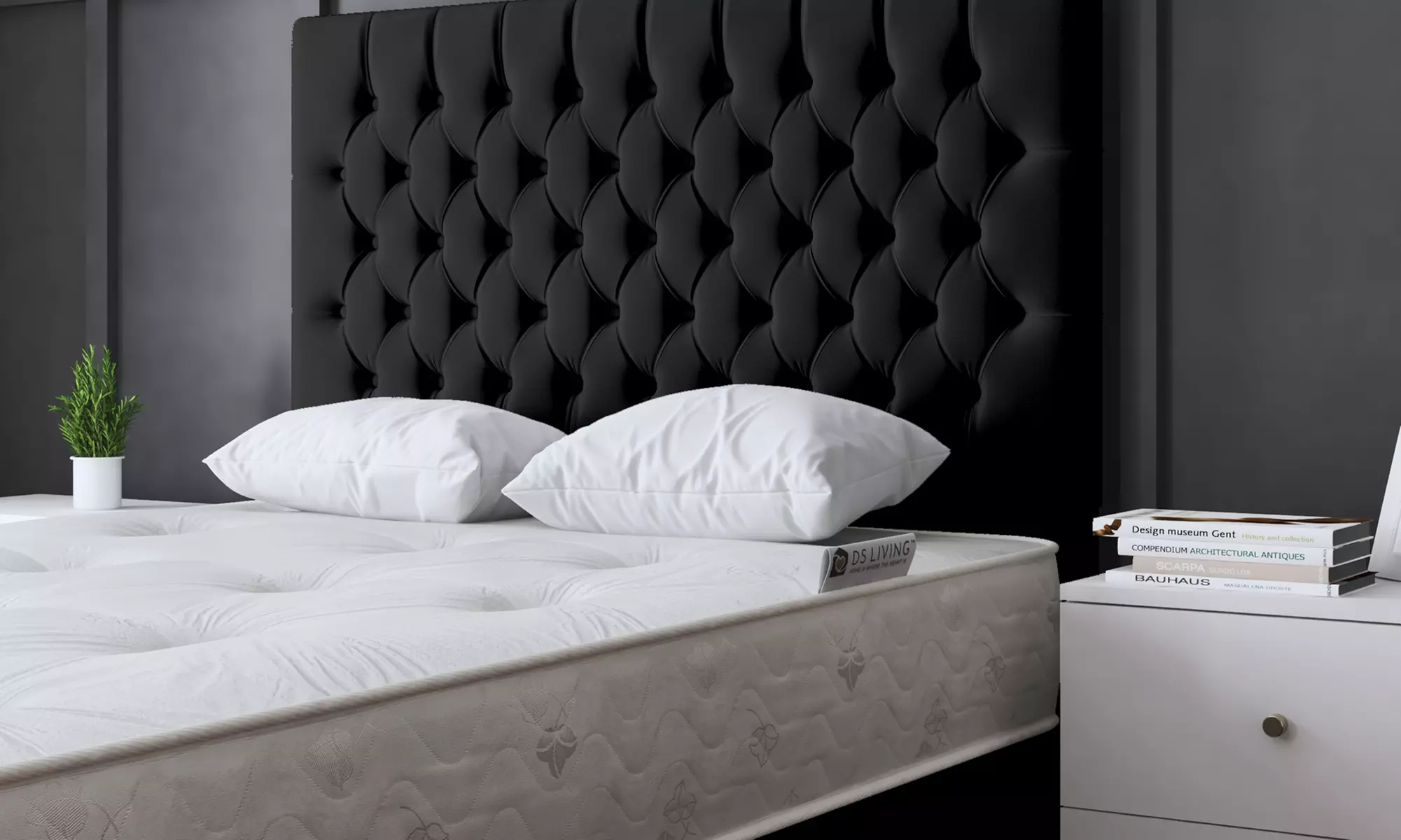 Seraphine Chesterfield Divan Bed with Four Drawers