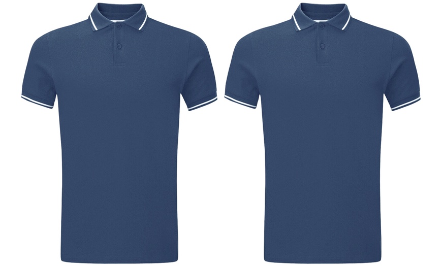 Image 4: Two Men's Collared Polo T-Shirts