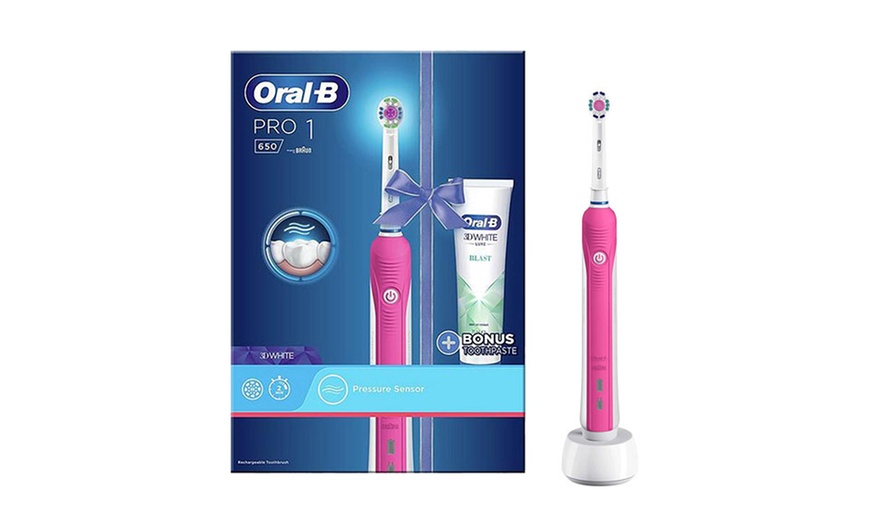 Image 2: Oral-B Electric Toothbrush and Toothpaste Set