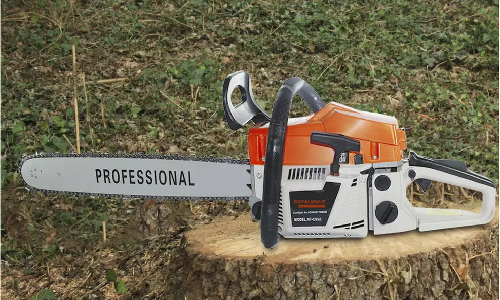 Royalwave Benzin-Kettensäge mit 50-cm Schwert