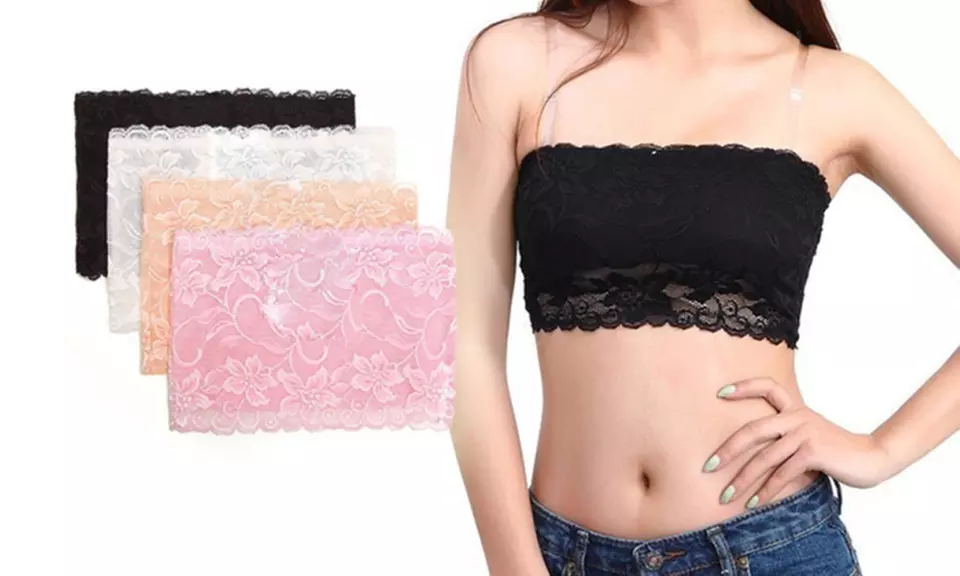 4er Pack Bandeau BHs Dantelle mit Spitze - Primary Image